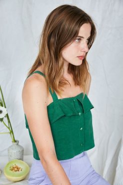 Hauts | Eve Gravel Top Bohemienne