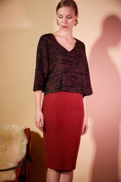 Hauts | Eve Gravel Top Feuille D'Or